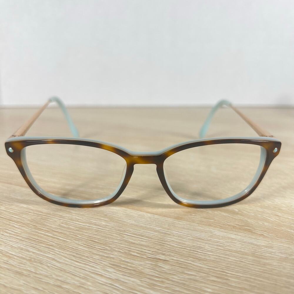 Lilly Pulitzer TO Faye Eyeglasses Tortoise Ice Blue Gold Flex Hinge 49-15-135 - Picture 4 of 10